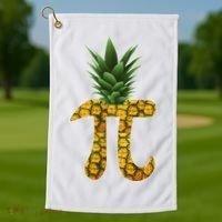 Pi-neapple Pineapple Pi Day Golf Towel thumb 1