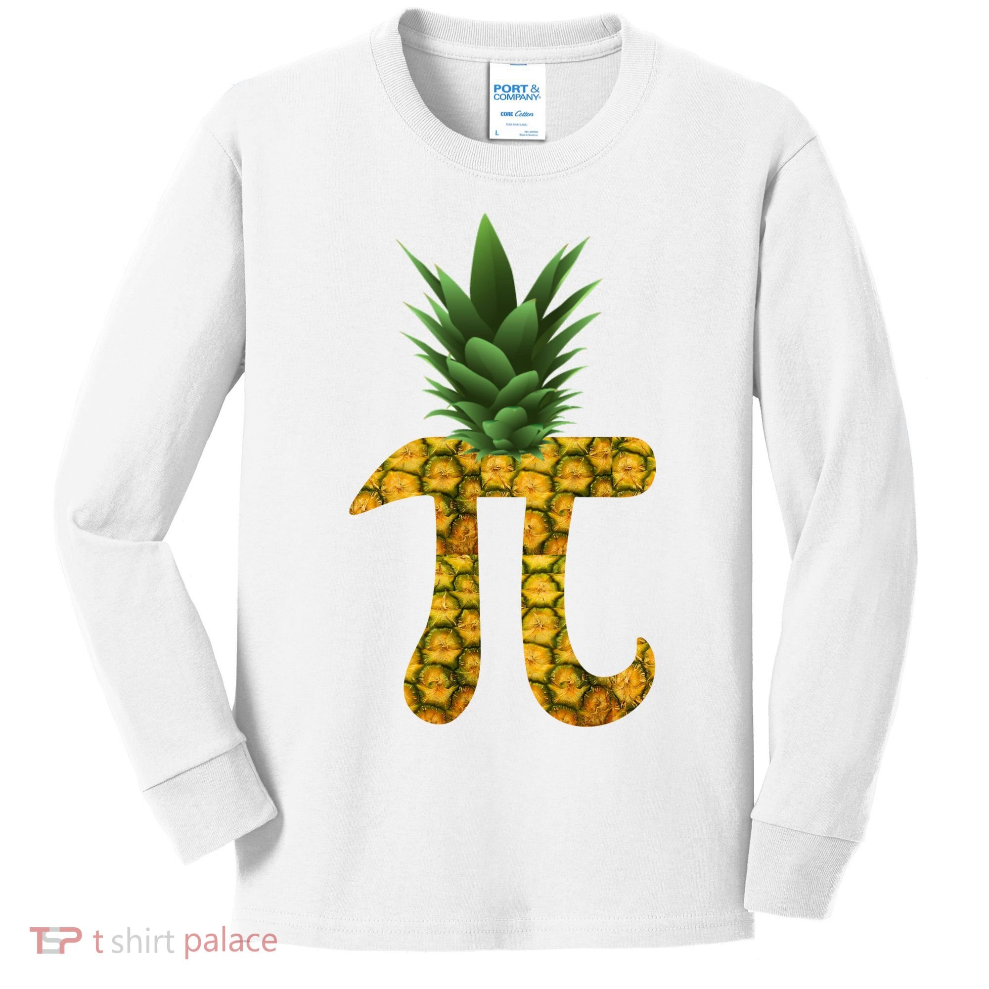 Pi-neapple Pineapple Pi Day Kids Long Sleeve Shirt