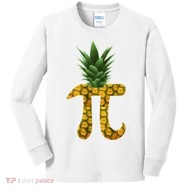 Pi-neapple Pineapple Pi Day Kids Long Sleeve Shirt