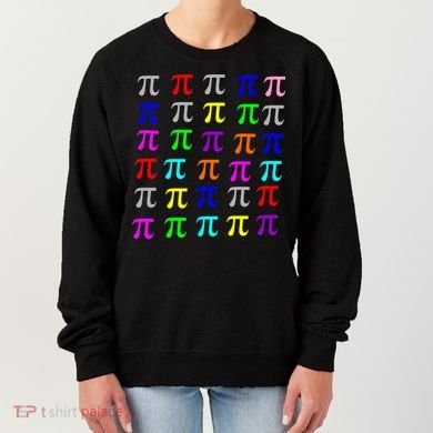 Pi Plaid Rainbow Pride Pi Day Collage Women's Sweatshirt