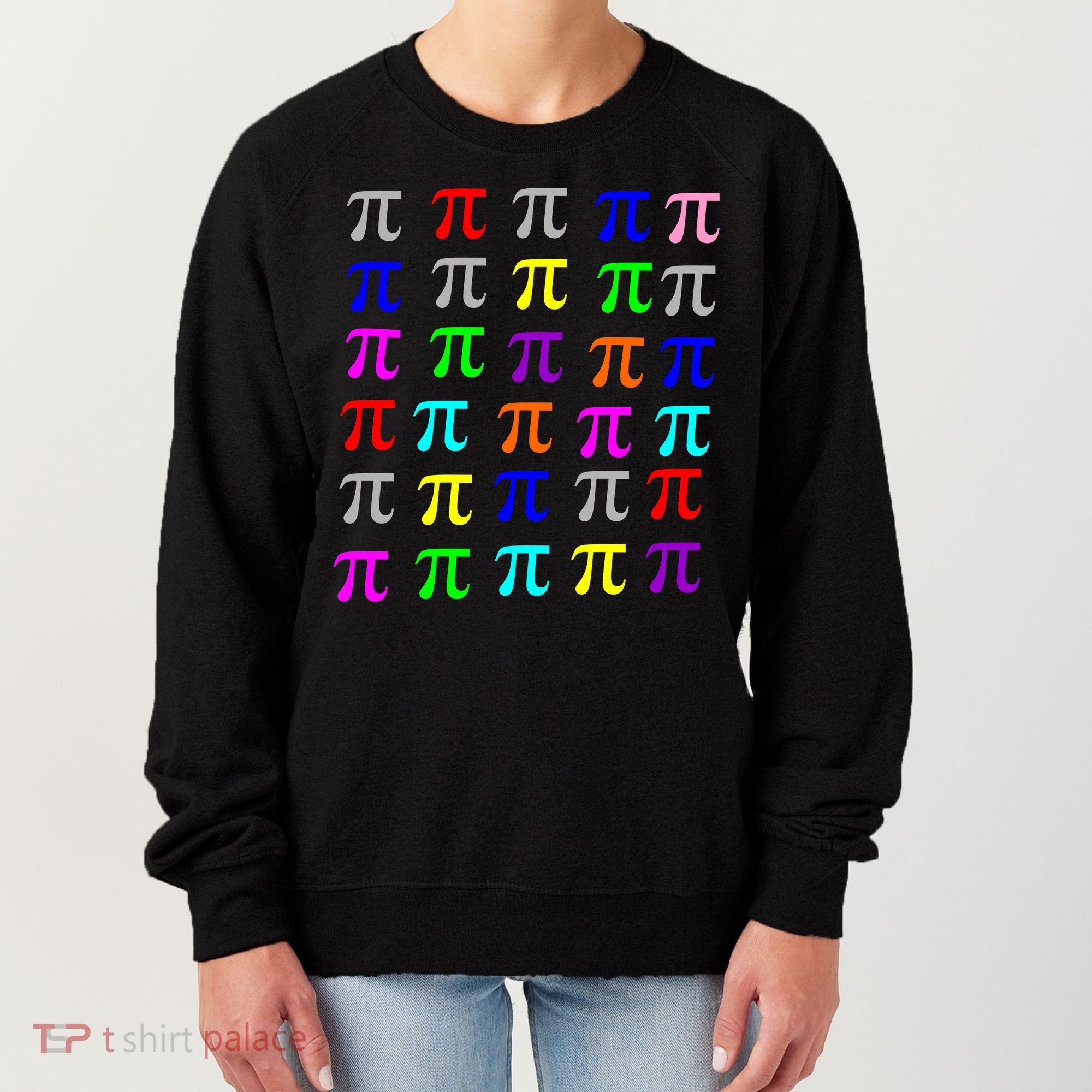 Pi Plaid Rainbow Pride Pi Day Collage Women's Sweatshirt