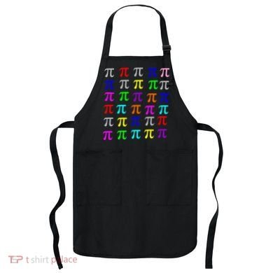 Pi Plaid Rainbow Pride Pi Day Collage Apron
