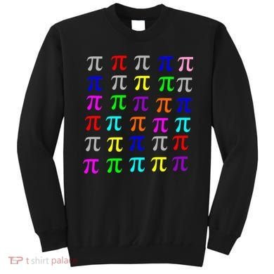 Pi Plaid Rainbow Pride Pi Day Collage Sweatshirt