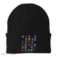 Pi Plaid Rainbow Pride Pi Day Collage Beanie thumb 0