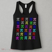 Pi Plaid Rainbow Pride Pi Day Collage Women's Tank Top thumb 3