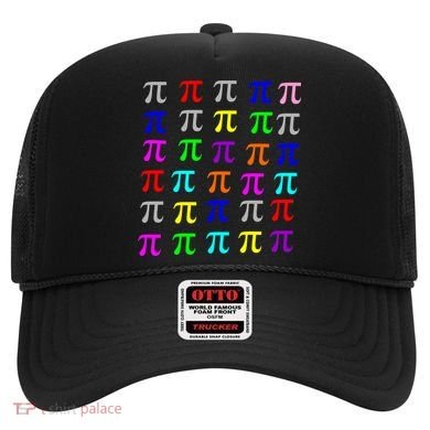 Pi Plaid Rainbow Pride Pi Day Collage Hat