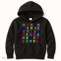 Pi Plaid Rainbow Pride Pi Day Collage Kids Hoodie thumb 0