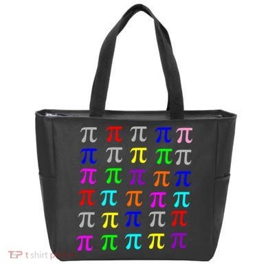Pi Plaid Rainbow Pride Pi Day Collage Tote Bag