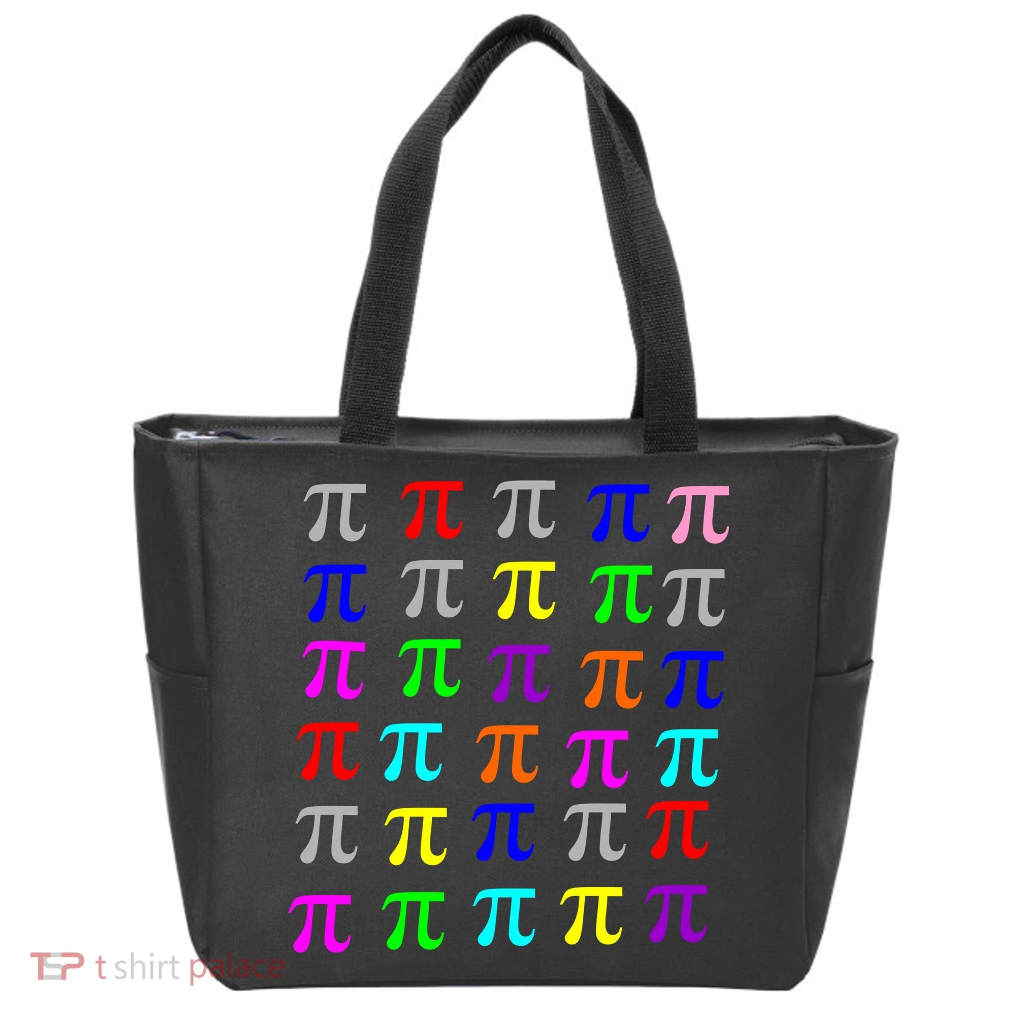 Pi Plaid Rainbow Pride Pi Day Collage Tote Bag