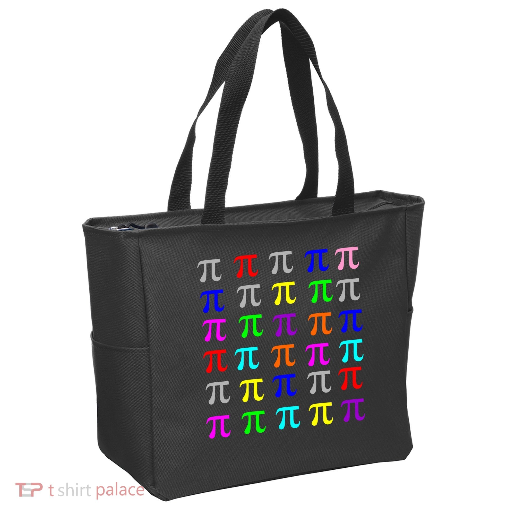 Pi Plaid Rainbow Pride Pi Day Collage Tote Bag