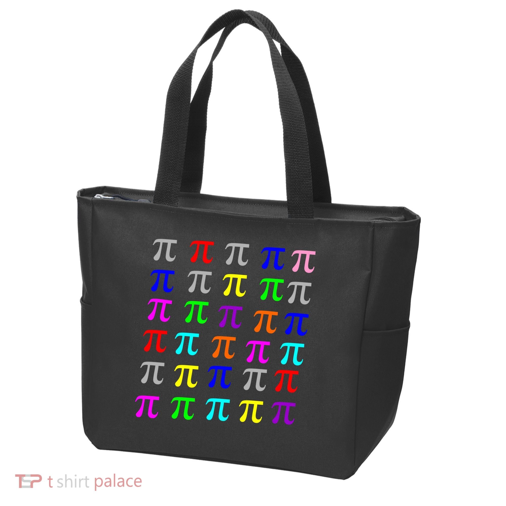 Pi Plaid Rainbow Pride Pi Day Collage Tote Bag