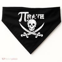 PI Rate Math Skull and Cross Swords USA-Made Doggie Bandana thumb 0