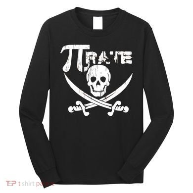 PI Rate Math Skull and Cross Swords Long Sleeve Shirt