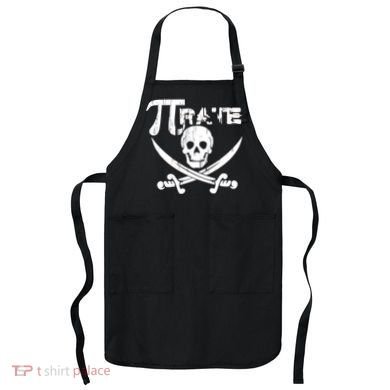 PI Rate Math Skull and Cross Swords Apron