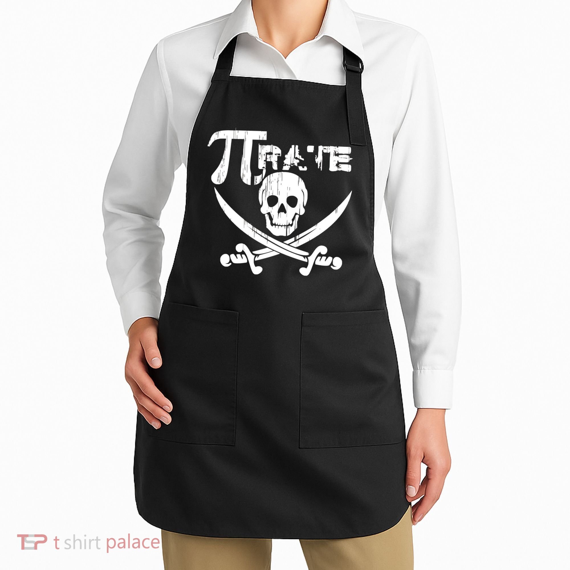 PI Rate Math Skull and Cross Swords Apron