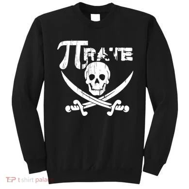 PI Rate Math Skull and Cross Swords Sweatshirt