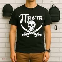 PI Rate Math Skull and Cross Swords T-Shirt thumb 6