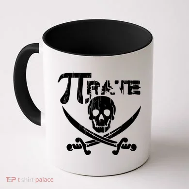 PI Rate Math Skull and Cross Swords Coffee Mug