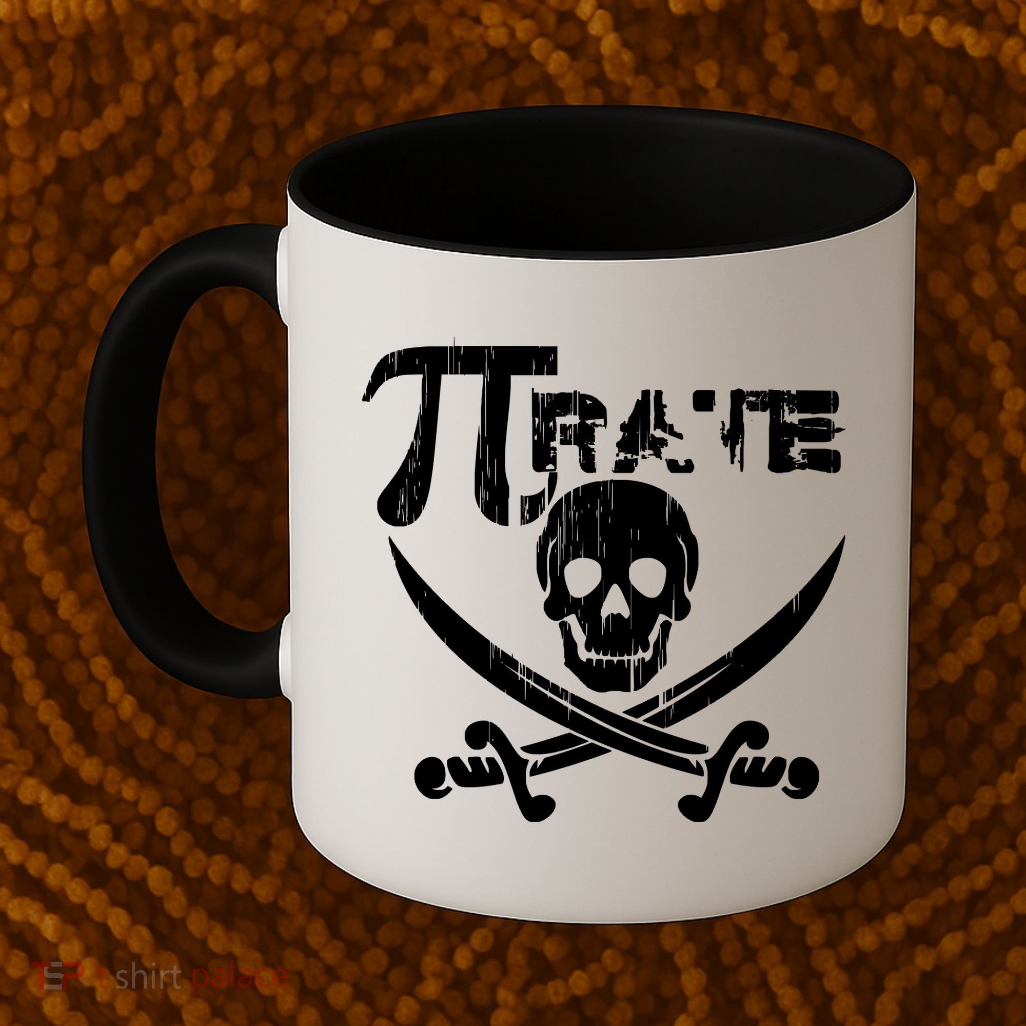 PI Rate Math Skull and Cross Swords Coffee Mug