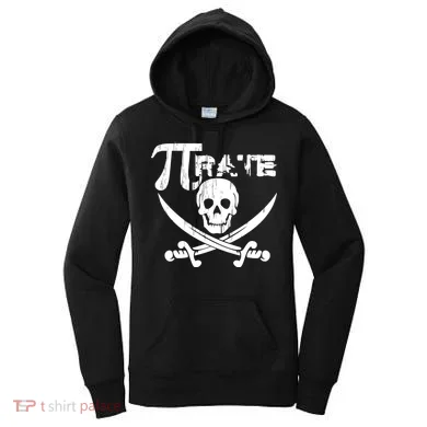 PI Rate Math Skull and Cross Swords Women's Hoodie