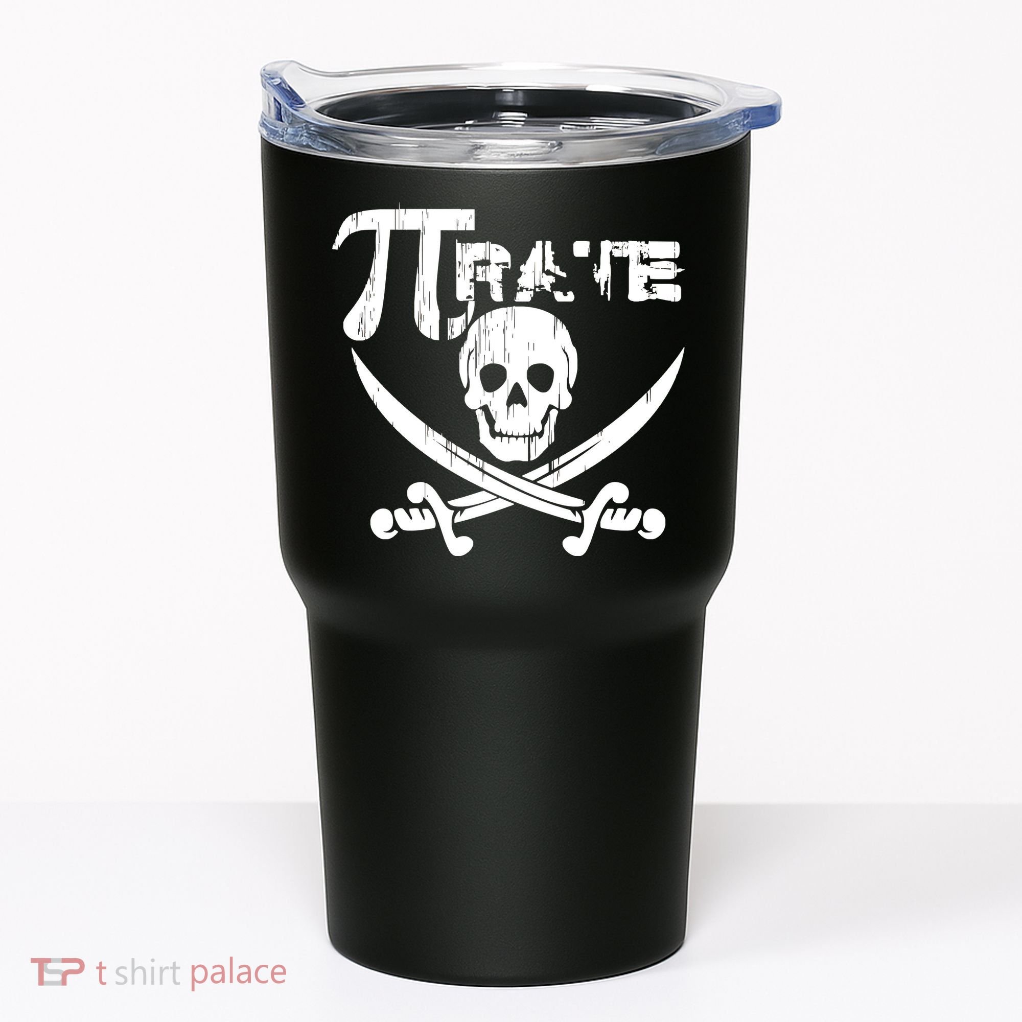 PI Rate Math Skull and Cross Swords Tumbler