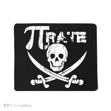 PI Rate Math Skull and Cross Swords Mousepad