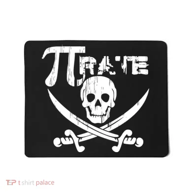 PI Rate Math Skull and Cross Swords Mousepad