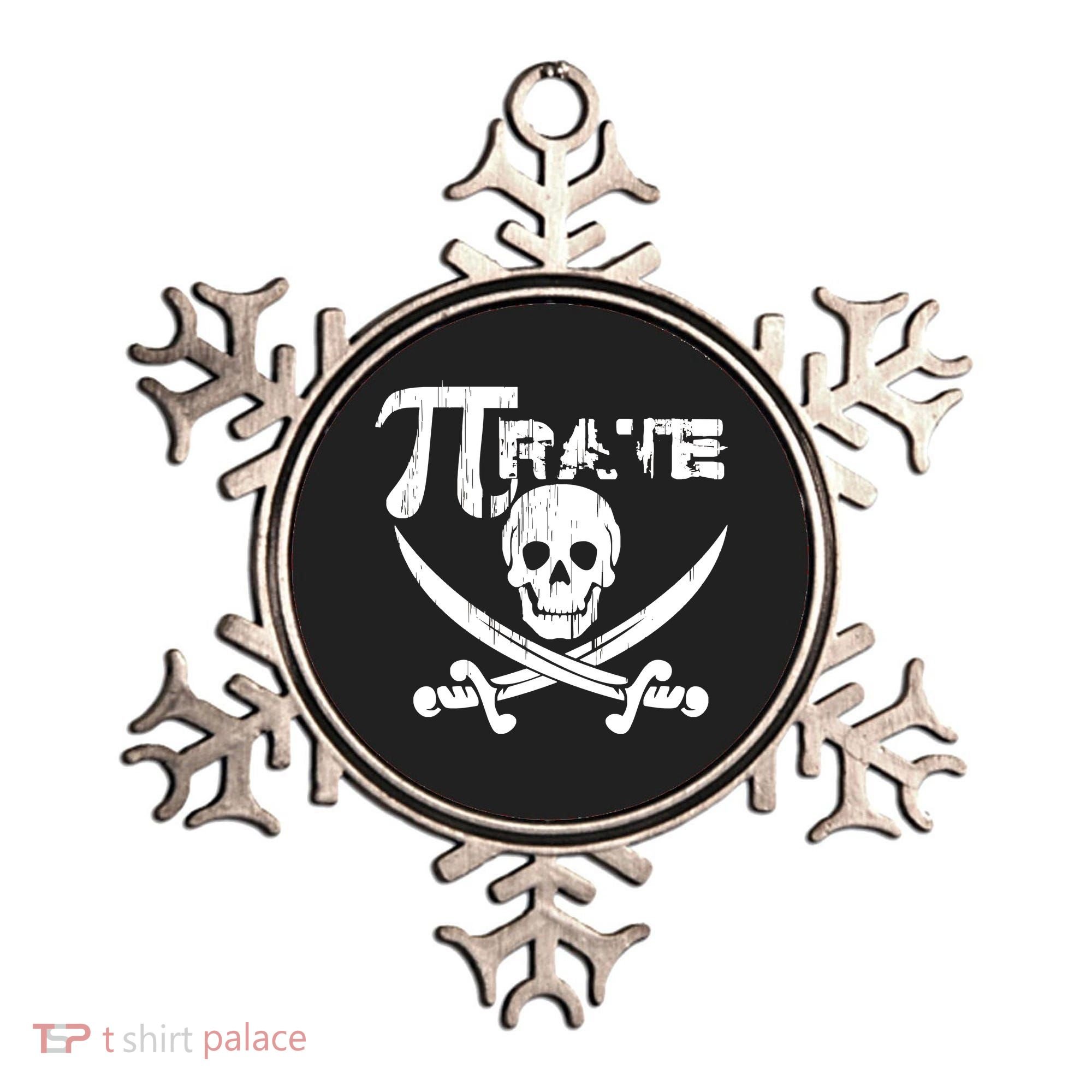 PI Rate Math Skull and Cross Swords Ornament