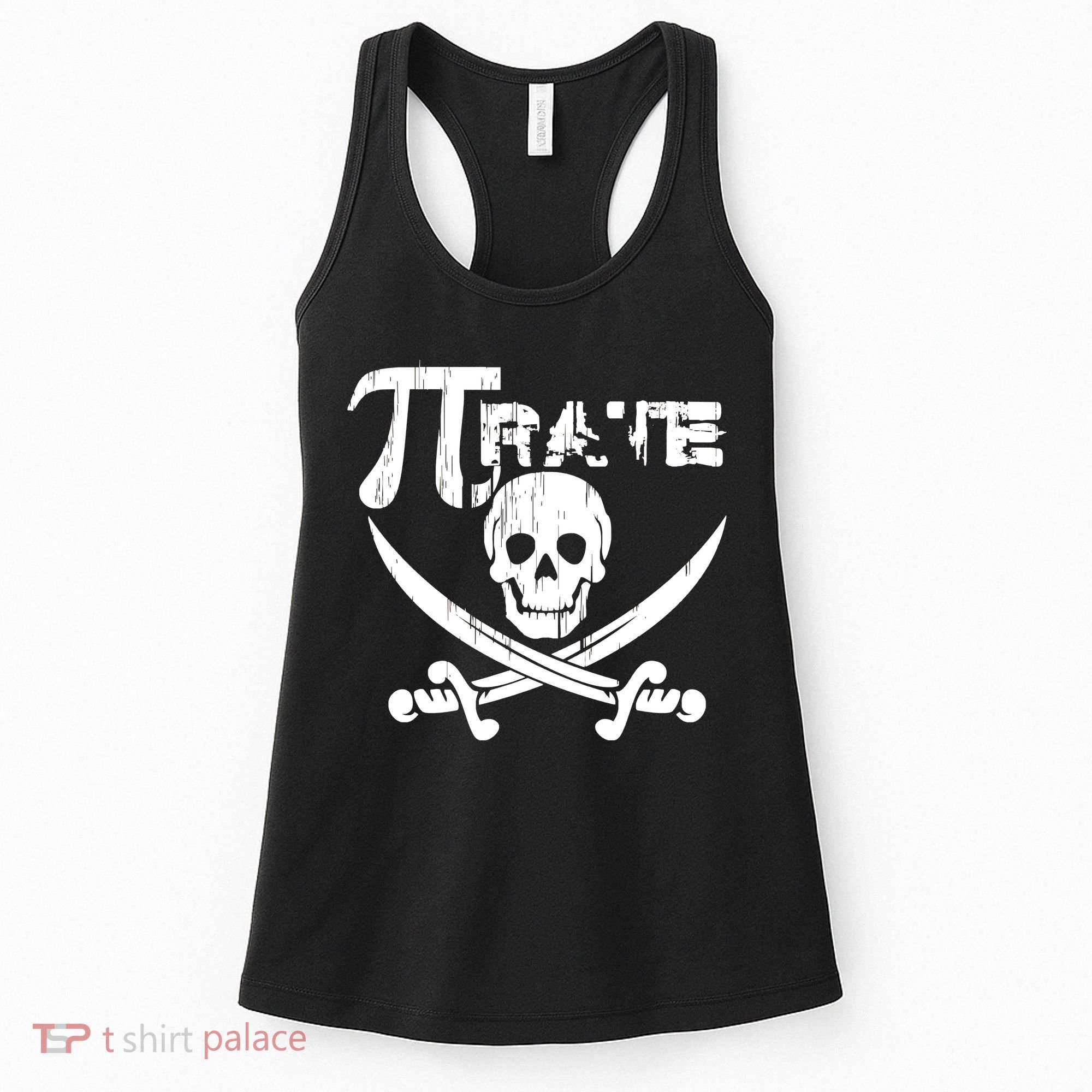 PI Rate Math Skull and Cross Swords Women's Tank Top