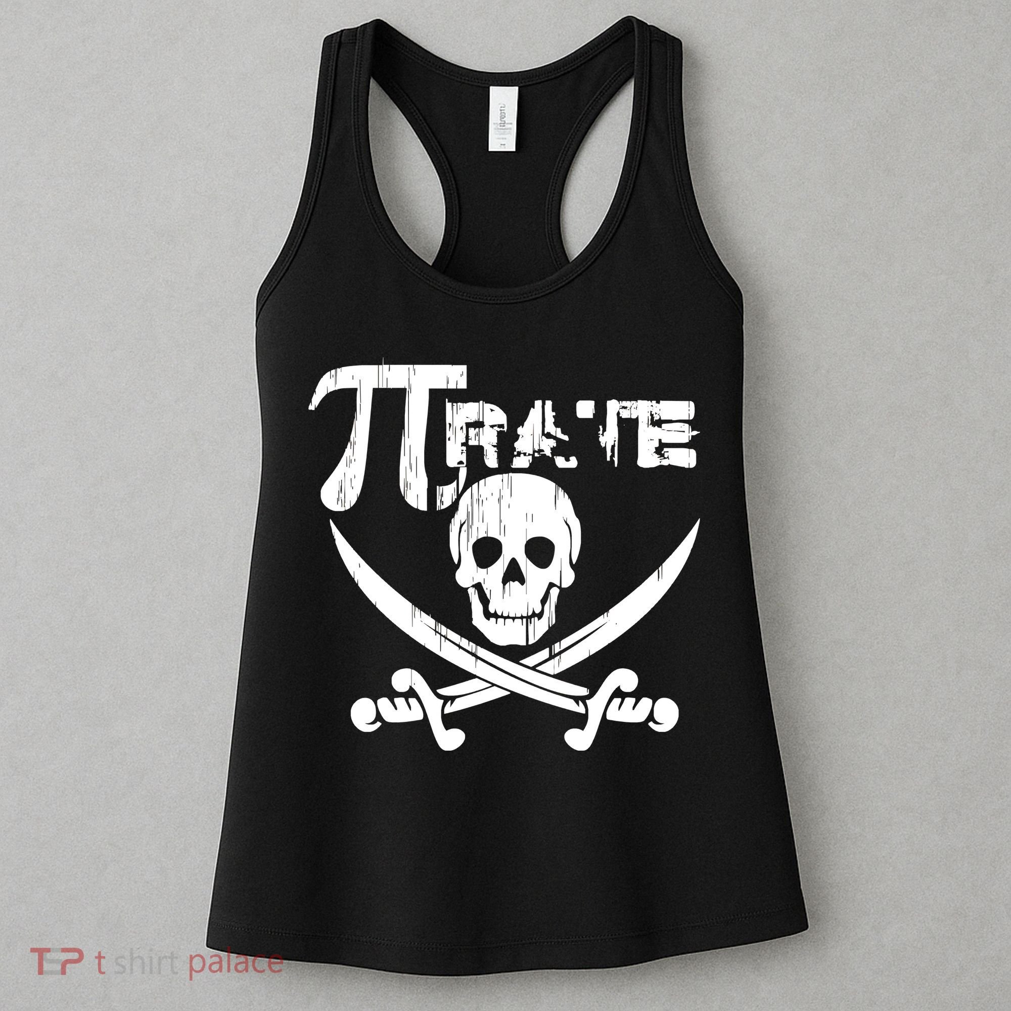 PI Rate Math Skull and Cross Swords Women's Tank Top