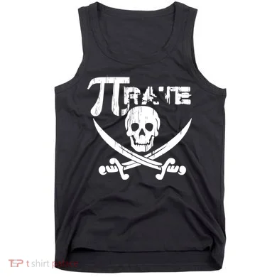 PI Rate Math Skull and Cross Swords Tank Top