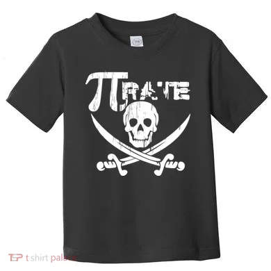 PI Rate Math Skull and Cross Swords Toddler T-Shirt