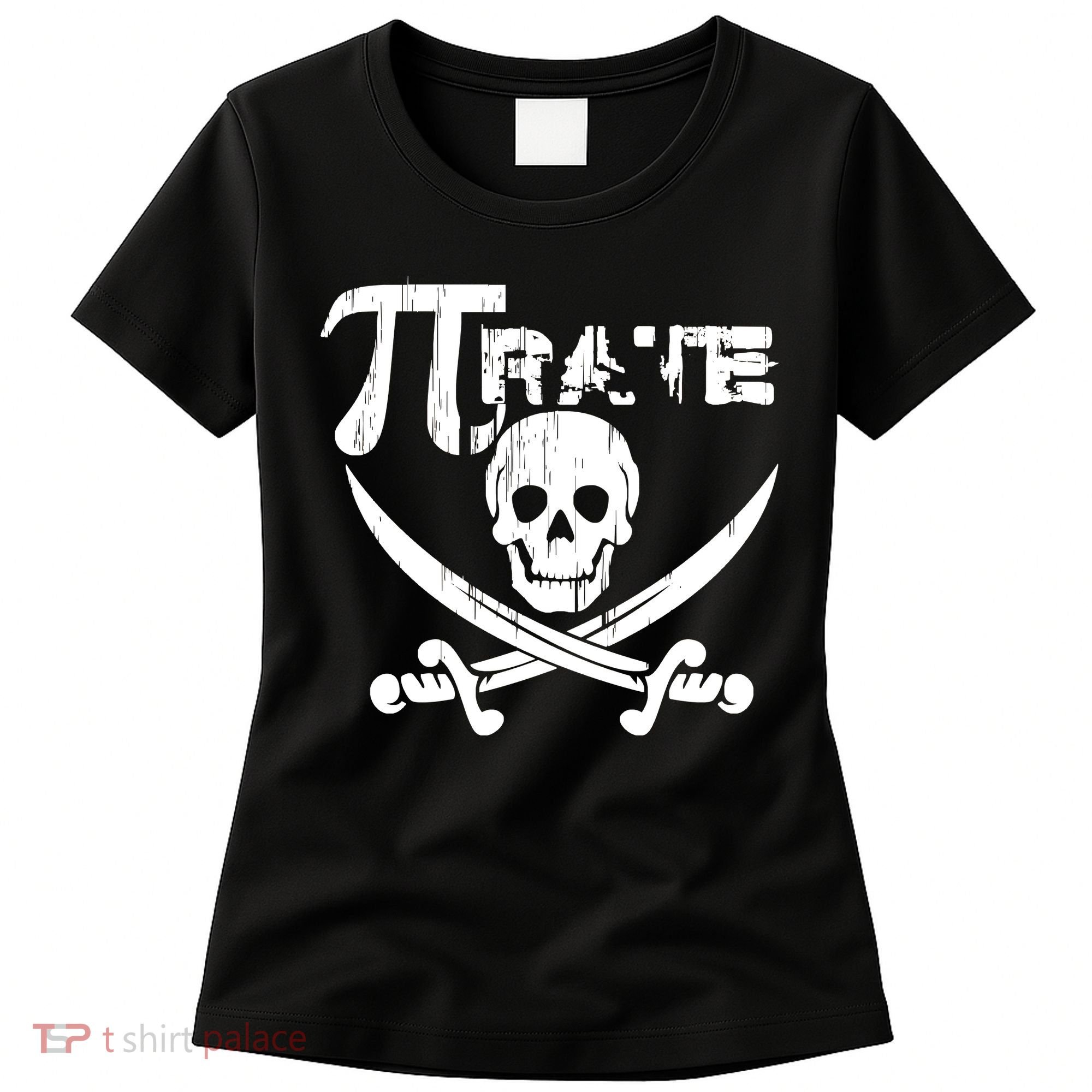 PI Rate Math Skull and Cross Swords Women's T-Shirt
