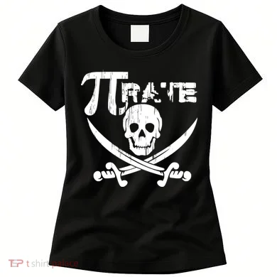PI Rate Math Skull and Cross Swords Women's T-Shirt