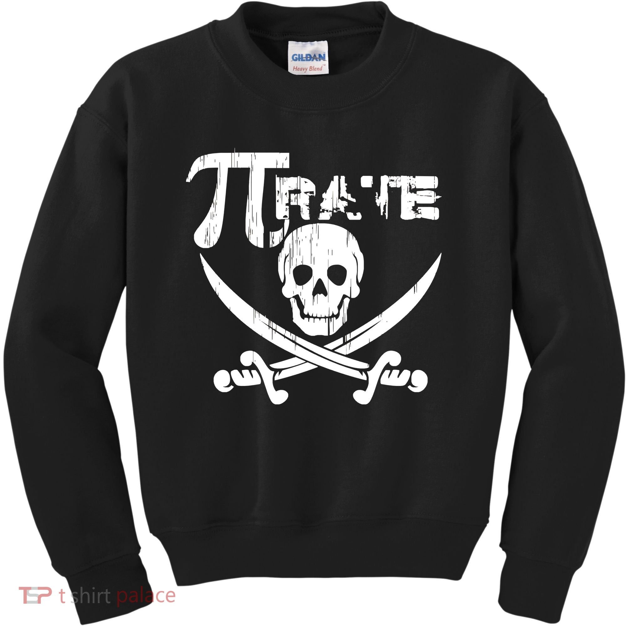 PI Rate Math Skull and Cross Swords Kids Sweatshirt