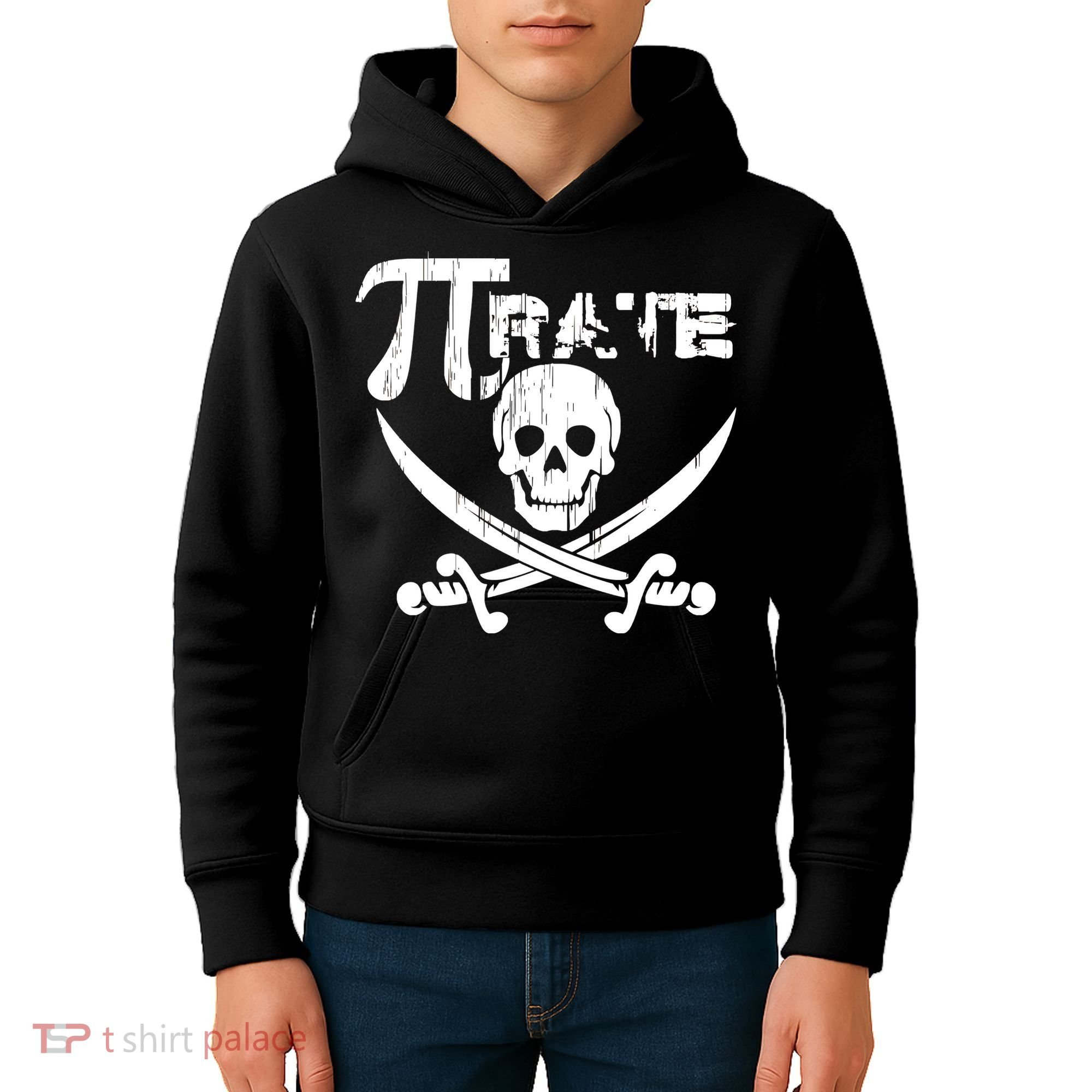 PI Rate Math Skull and Cross Swords Kids Hoodie