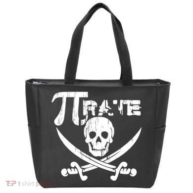 PI Rate Math Skull and Cross Swords Tote Bag