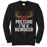 Pretend I'm a Reindeer Funny Easy Christmas Costume Sweatshirt thumb 0