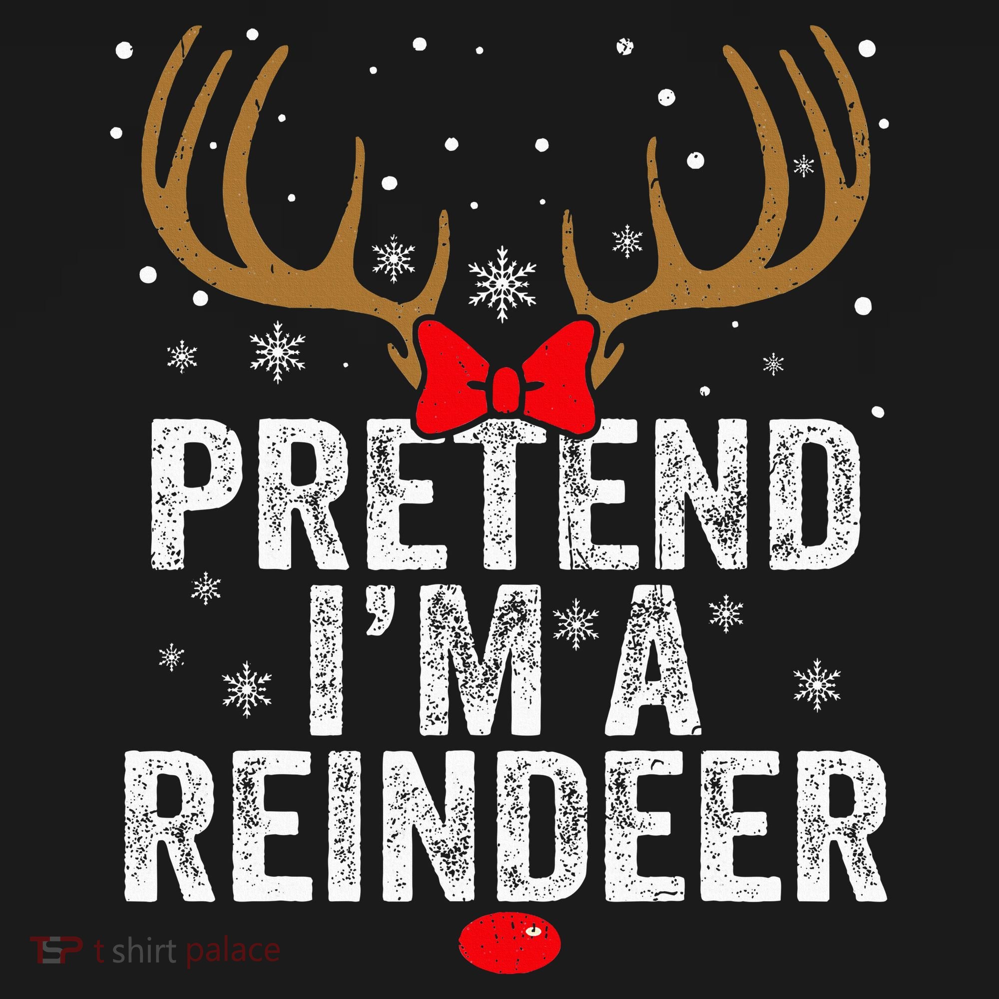 Pretend I'm a Reindeer Funny Easy Christmas Costume Sweatshirt