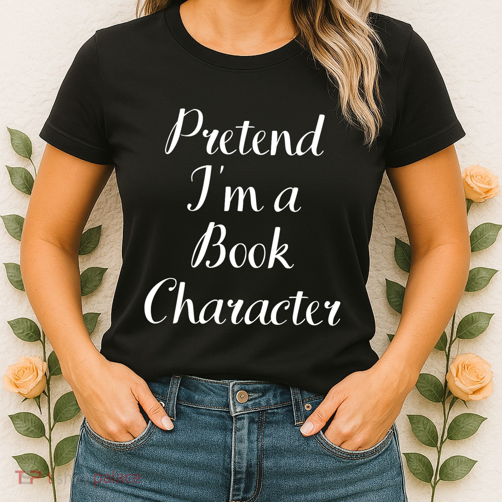 Pretend IM A Book Character Costume Funny Lazy Halloween Women's T-Shirt