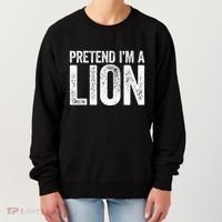 Pretend IM A Lion Matching Costume Women's Sweatshirt thumb 0