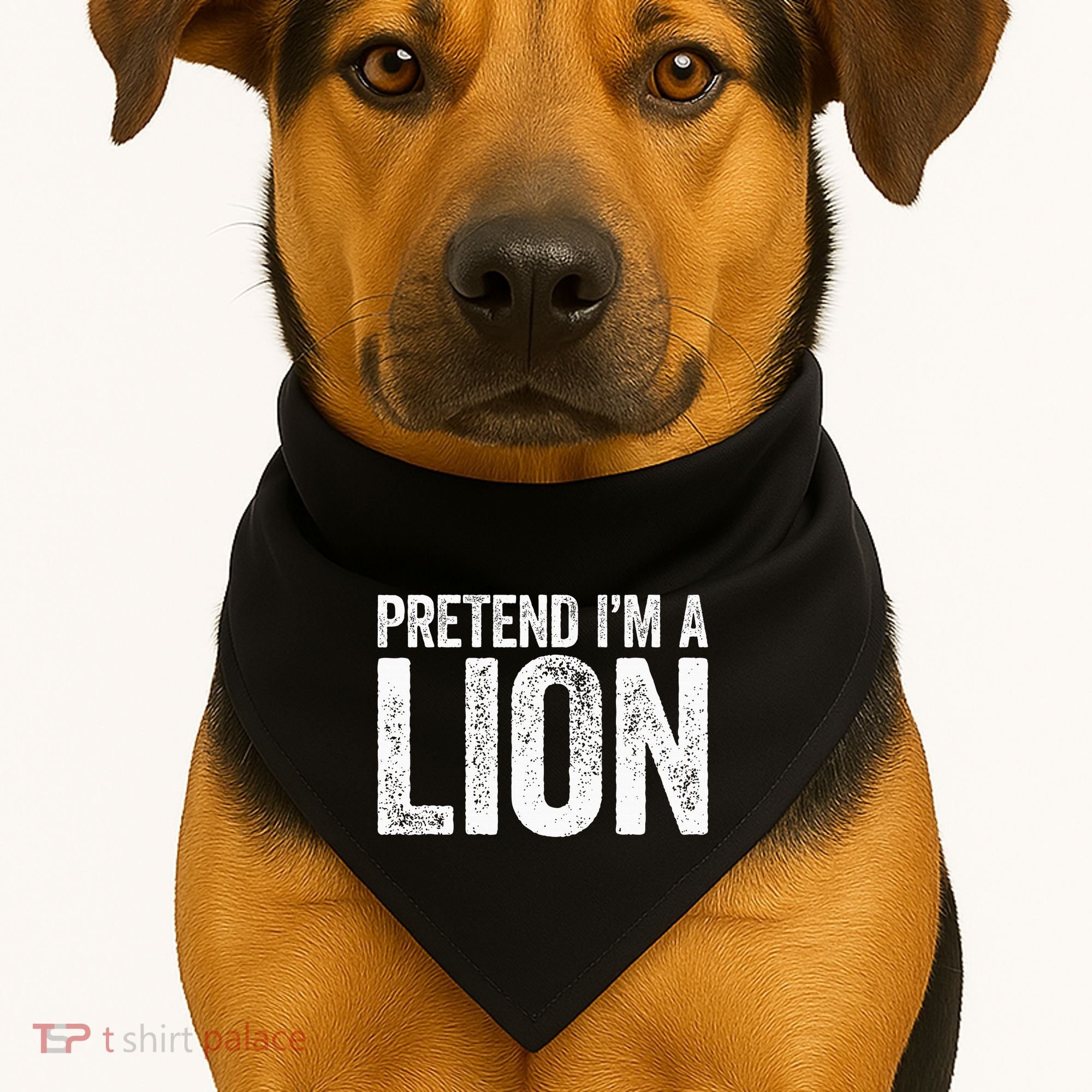 Pretend IM A Lion Matching Costume USA-Made Doggie Bandana