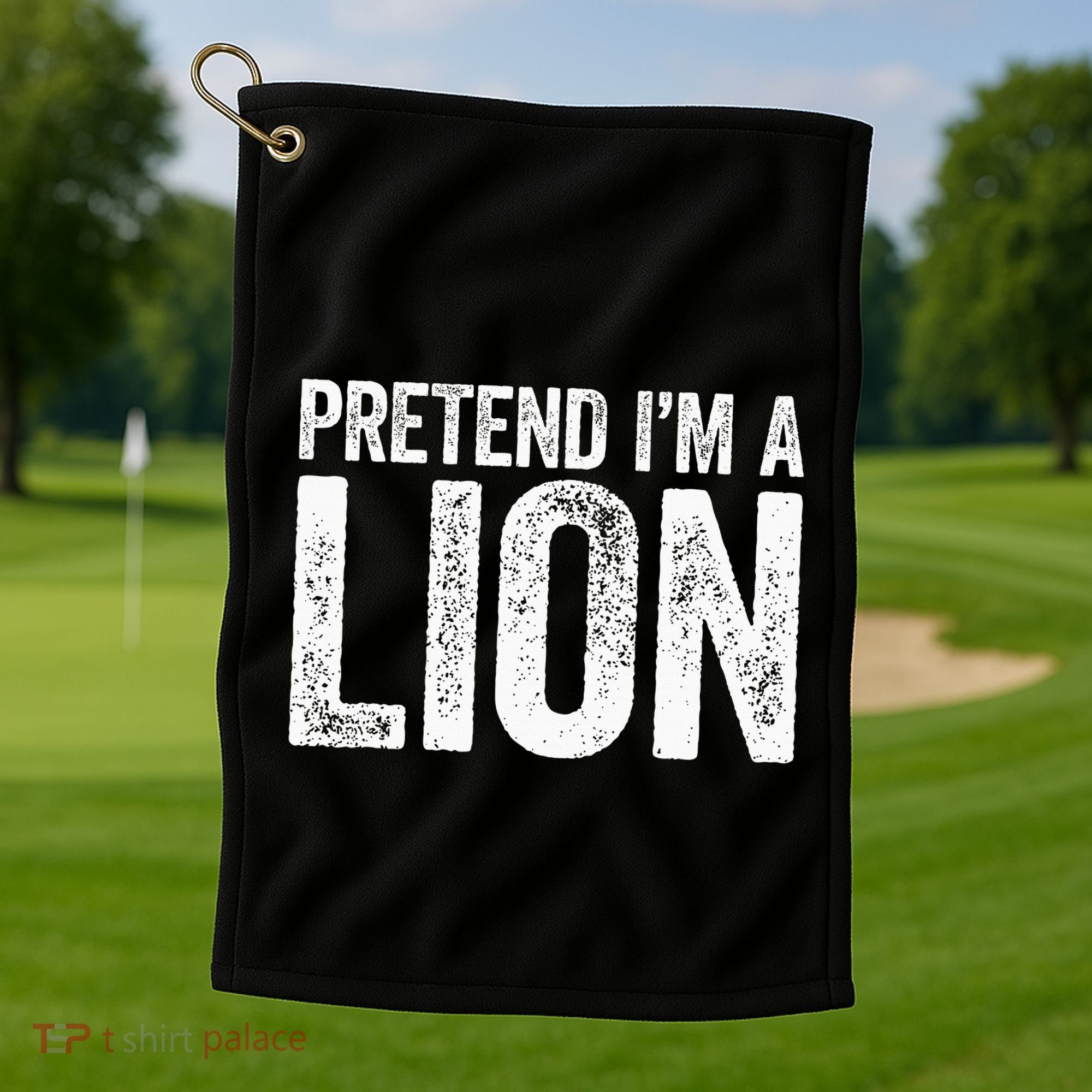 Pretend IM A Lion Matching Costume Golf Towel