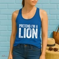 Pretend IM A Lion Matching Costume Women's Tank Top thumb 2
