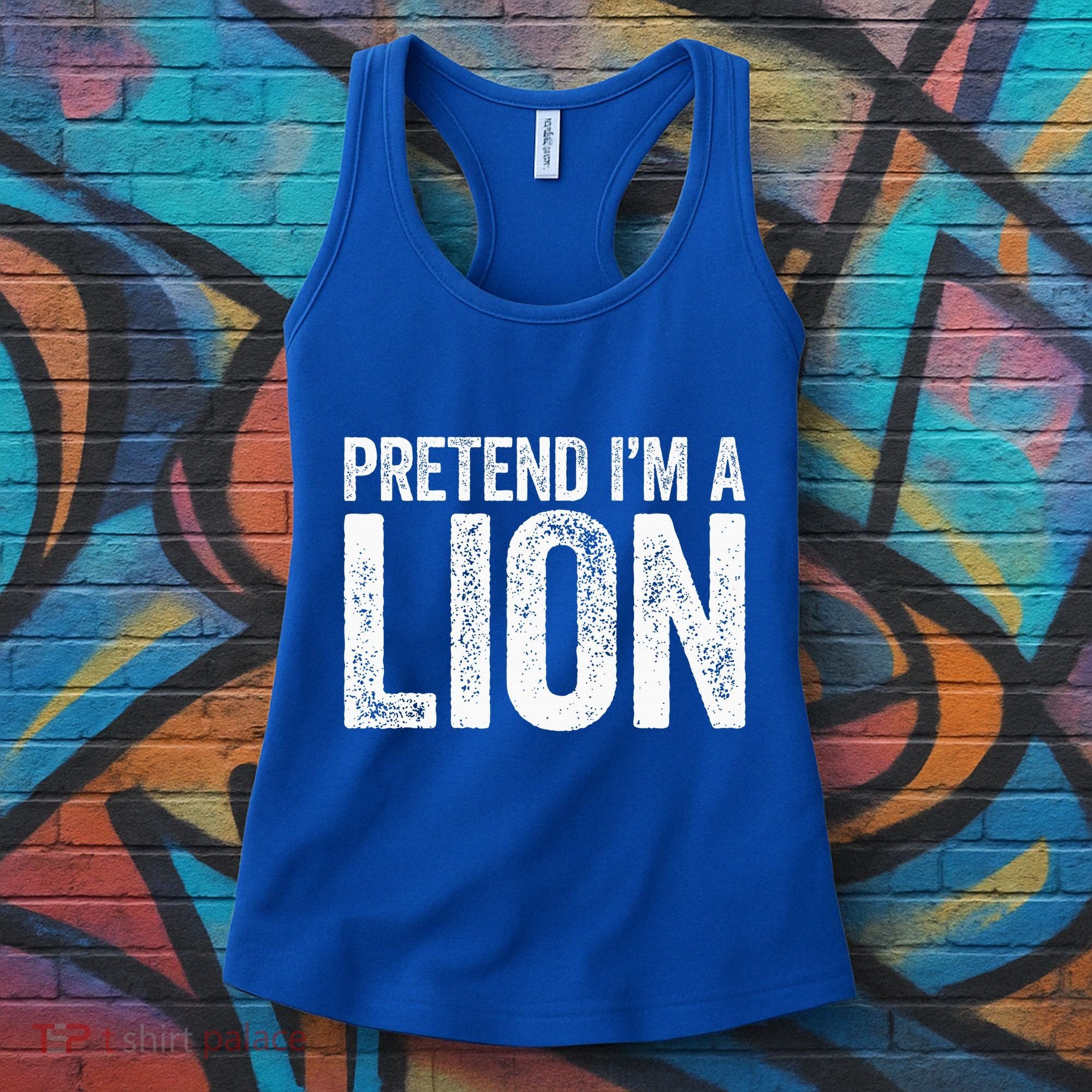 Pretend IM A Lion Matching Costume Women's Tank Top
