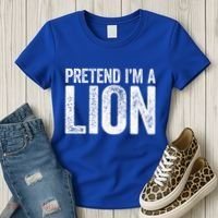 Pretend IM A Lion Matching Costume Women's T-Shirt thumb 3