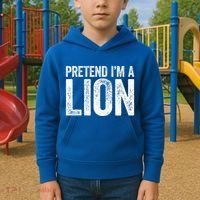 Pretend IM A Lion Matching Costume Kids Hoodie thumb 2