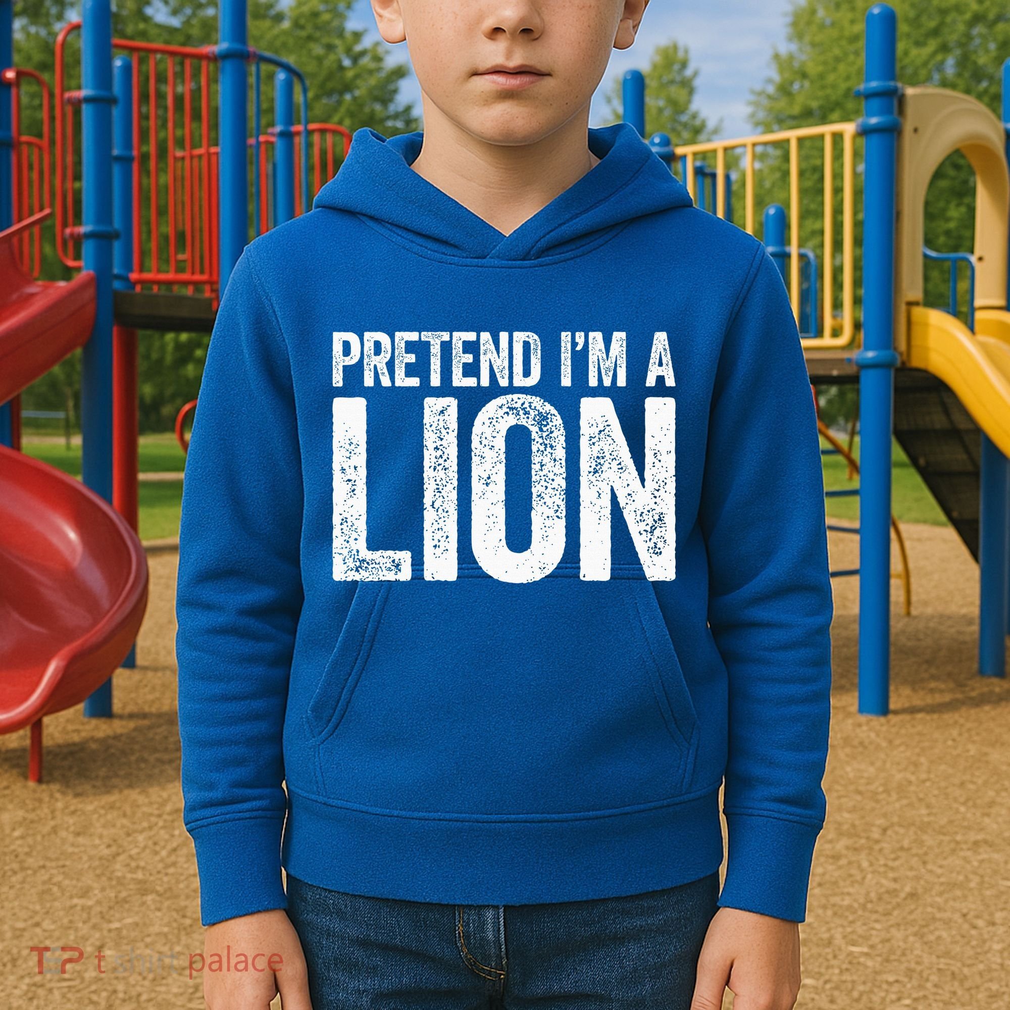 Pretend IM A Lion Matching Costume Kids Hoodie