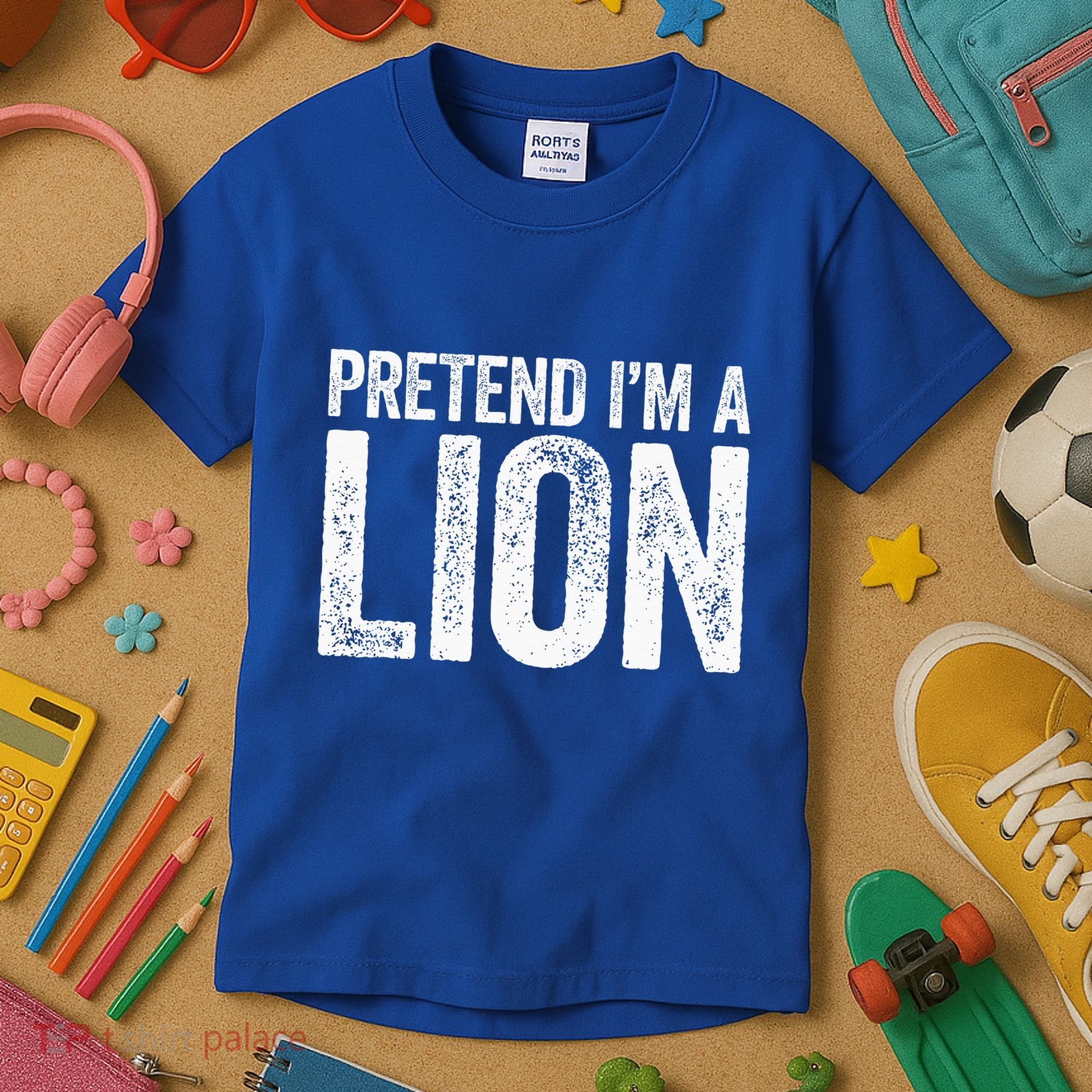 Pretend IM A Lion Matching Costume Kids T-Shirt