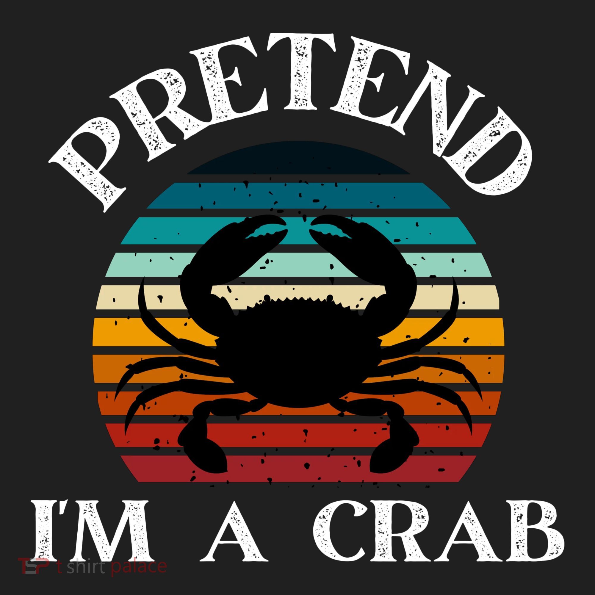 Pretend I Am A Crab Retro Funny Beanie